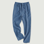 Pantalones de lino rectos sueltos