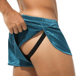Pantalones cortos de seda tipo jockstrap