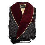 Men’s Dressing Gown Burgundy Velvet