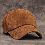 Gorra de béisbol de gamuza 100% piel de oveja genuina