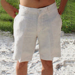 Short de lino holgado