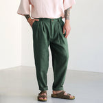 Herren Leinenhose mit Bundfalten