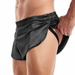Pantalones cortos de seda tipo jockstrap