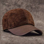 Gorra de béisbol de gamuza 100% piel de oveja genuina