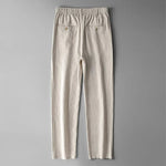 Pantalones de lino rectos sueltos