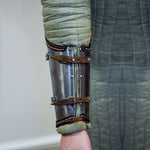 Medieval Arm Bracers Steel & Leather Armor