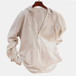 Sudadera con capucha de lino AnSan para hombre
