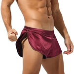 Pantalones cortos de seda tipo jockstrap