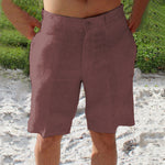 Short de lino holgado
