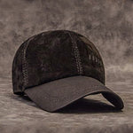 Gorra de béisbol de gamuza 100% piel de oveja genuina