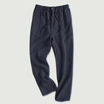 Pantalones de lino rectos sueltos