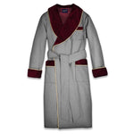 Men’s Dressing Gown Burgundy Velvet