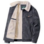 Sherpa-gefütterte Cordjacke