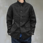 Chaqueta de ferroviario con cuello alto