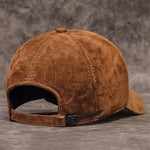 Gorra de béisbol de gamuza 100% piel de oveja genuina