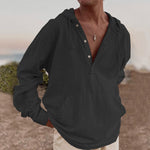 Sudadera con capucha de lino AnSan para hombre