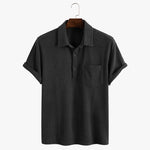 Vintage Waffelstrick-Shirt mit aufgesetzter Tasche aus den 1960ern