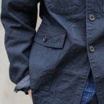 Chaqueta de ferroviario con cuello alto