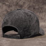 Gorra de béisbol de gamuza 100% piel de oveja genuina