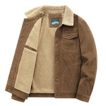 Sherpa-gefütterte Cordjacke