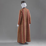Inglaterra, década de 1880. Bata de casa. Chaqueta para fumar.
