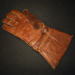 WWII British Army 1942–43 Dispatch Rider Leather Gauntlet Gloves