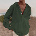 Sudadera con capucha de lino AnSan para hombre