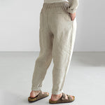 Herren Leinenhose mit Bundfalten