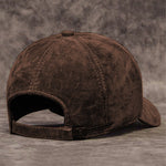 Gorra de béisbol de gamuza 100% piel de oveja genuina