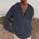 Sudadera con capucha de lino AnSan para hombre