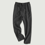 Pantalones de lino rectos sueltos