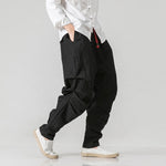 Pantalones Anchos de Lino