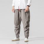 Pantalones Anchos de Lino