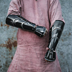 Medieval Warrior LARP Leather Bracers