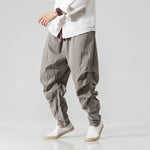 Pantalones Anchos de Lino