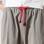 Pantalones Anchos de Lino