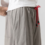 Pantalones Anchos de Lino