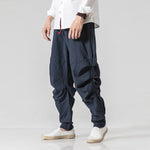 Pantalones Anchos de Lino