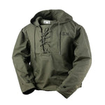 USN Wet Weather Parka Vintage Deck Jacket Pullover Lace Up WW2 Uniform