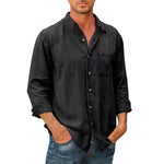 Camisas de lino natural para hombre