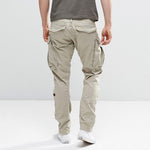 Pantalones Cargo Ajustados 3D con Cremallera