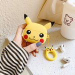 [1 Case=Gratis Kopfhörer] Pikachu-Kopf Airpods Pro Hülle