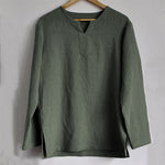 Camisas Holgadas de Lino Estilo Vintage