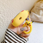 [1 Case=Gratis Kopfhörer] Pikachu-Kopf Airpods Pro Hülle