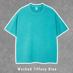 T-Shirts aus 100 % Baumwolle, ausgewaschen, locker geschnitten