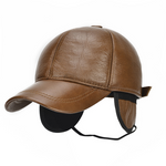Gorra de béisbol de cuero genuino