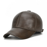 Gorra de béisbol de cuero genuino