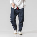 Pantalones Anchos de Lino