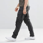 Pantalones Cargo Ajustados 3D con Cremallera