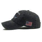 Herren Freizeit Baseball Cap mit Haifischstickerei